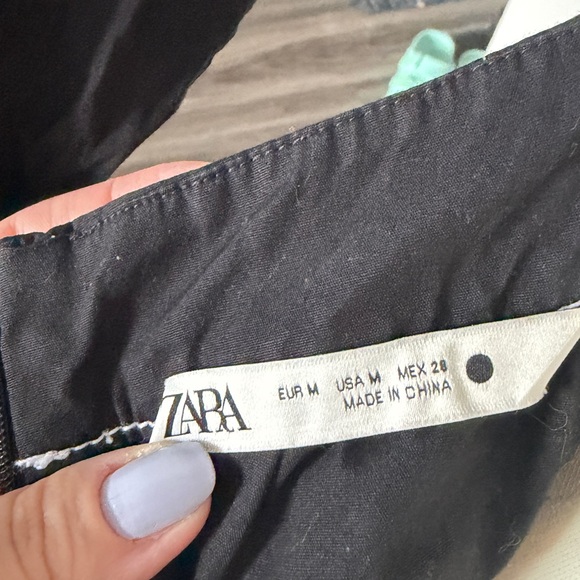 Zara 100% Cotton black Summer dress - Picture 4 of 6